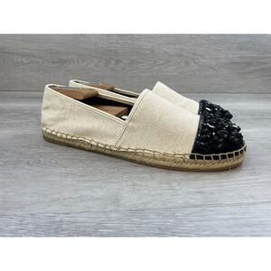 Circus By Sam Edelman Loretta Women's Espadrille Flat 10 Beige Comfort Shoes